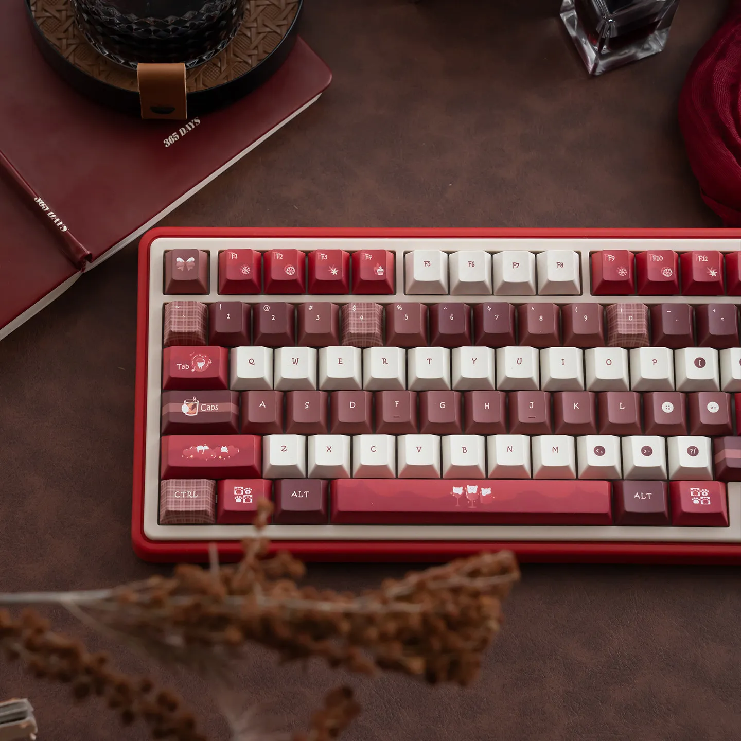 Teclas PBT Gato y Cereza para Teclado Mecánico 60% a 100% - imagen 4