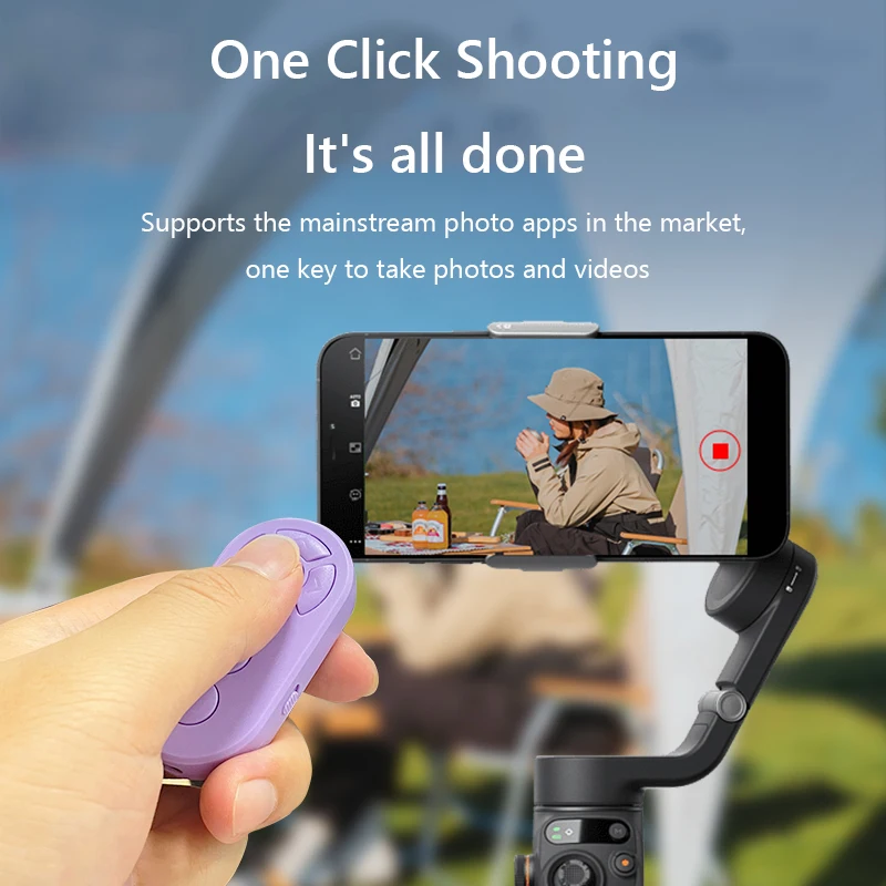 Disparador Bluetooth para Selfies, Compatible con iPhone y Xiaomi - imagen 5