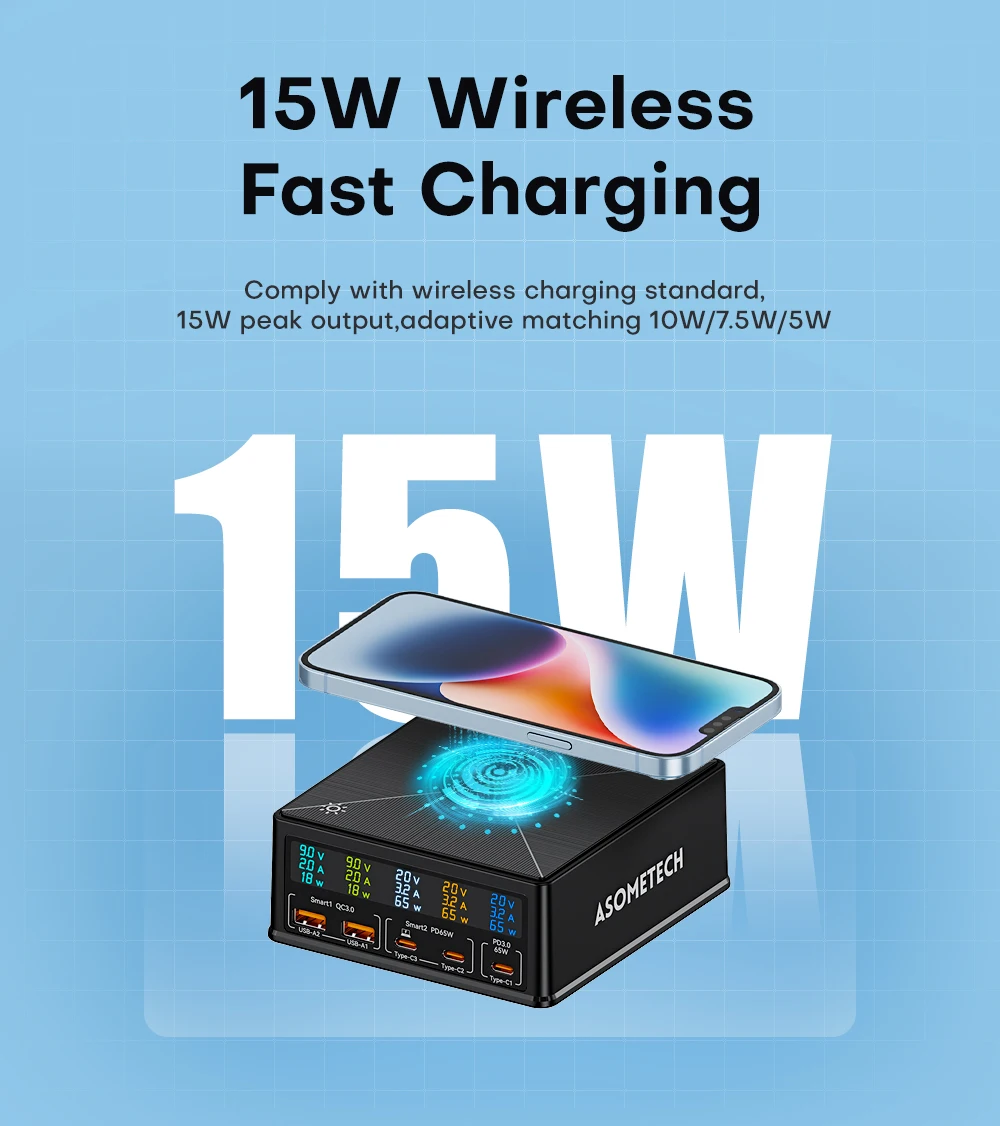 Carga inalámbrica 15W