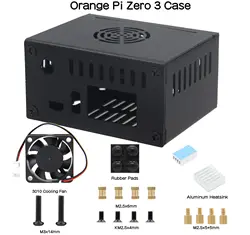 Carcasa Raspberry Pi Zero 3 con ventilador, disipador y antena