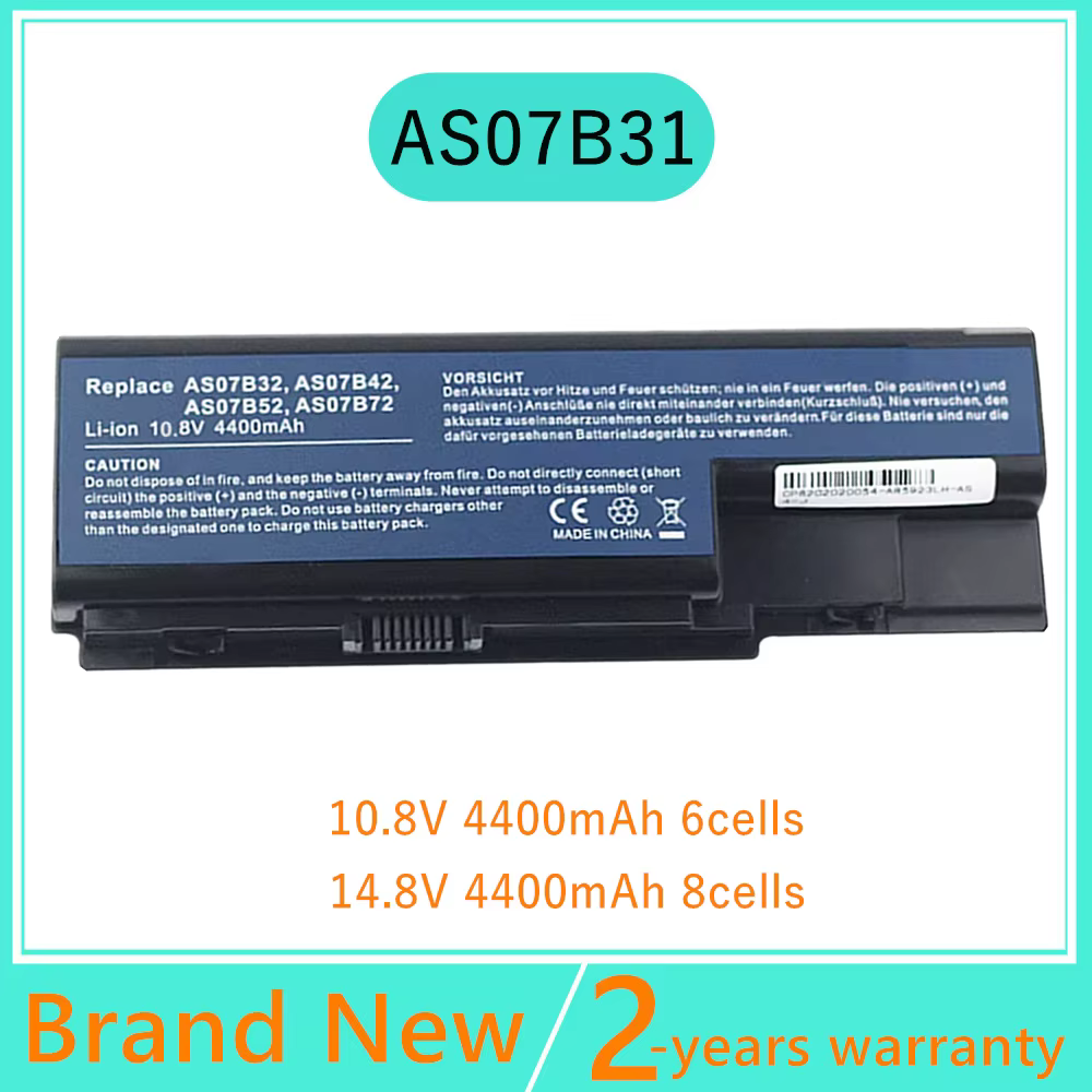 Batería Acer Aspire AS07B32/AS07B52 para portátil compatible - imagen 2