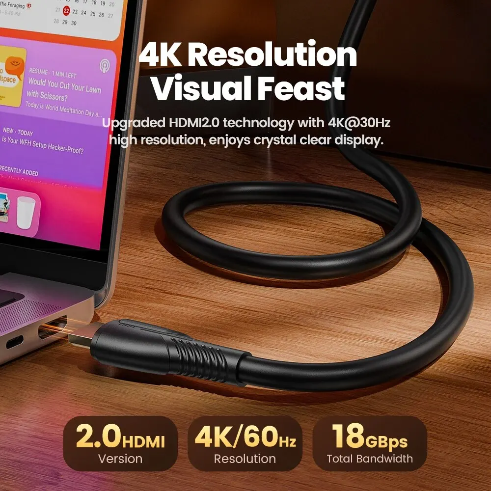 Toocki Cable HDMI 2.0 4K HDR 60 Hz para PS5, Xbox y Fire TV - imagen 4