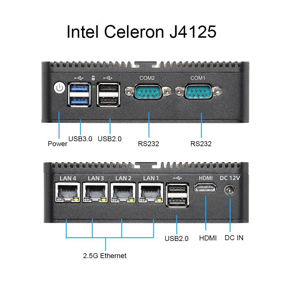 XCY Mini PC Firewall 2.5G – Soporte pfSense OPNsense - imagen 5