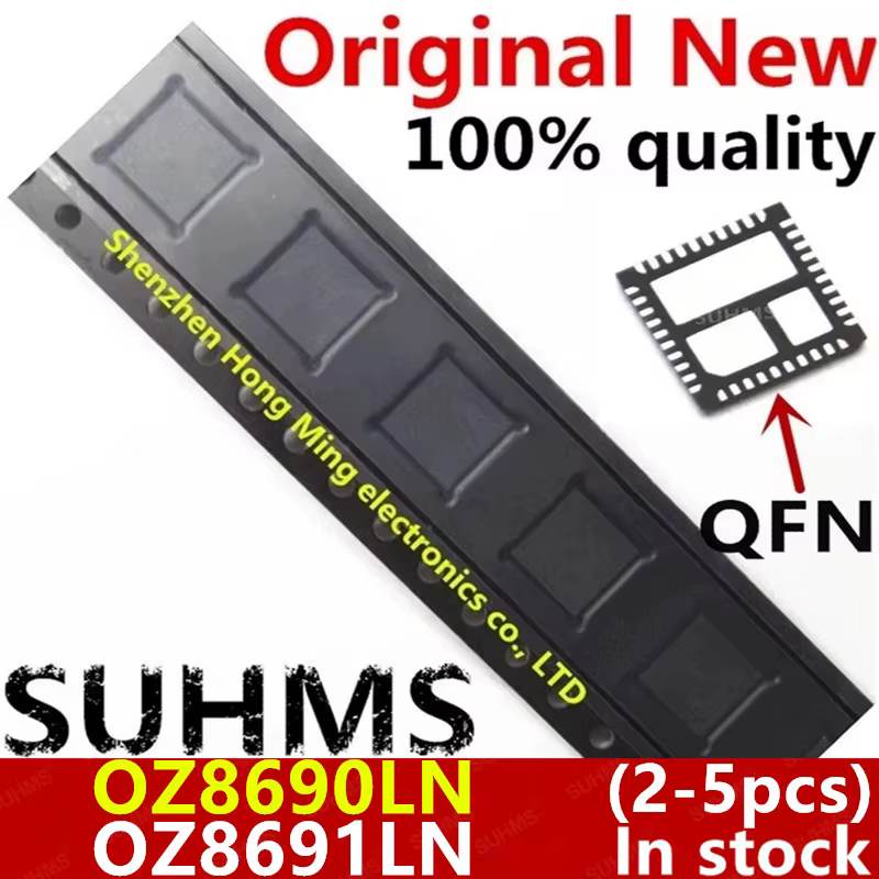Chip OZ8690LN y OZ8691LN vista superior en formato QFN-40