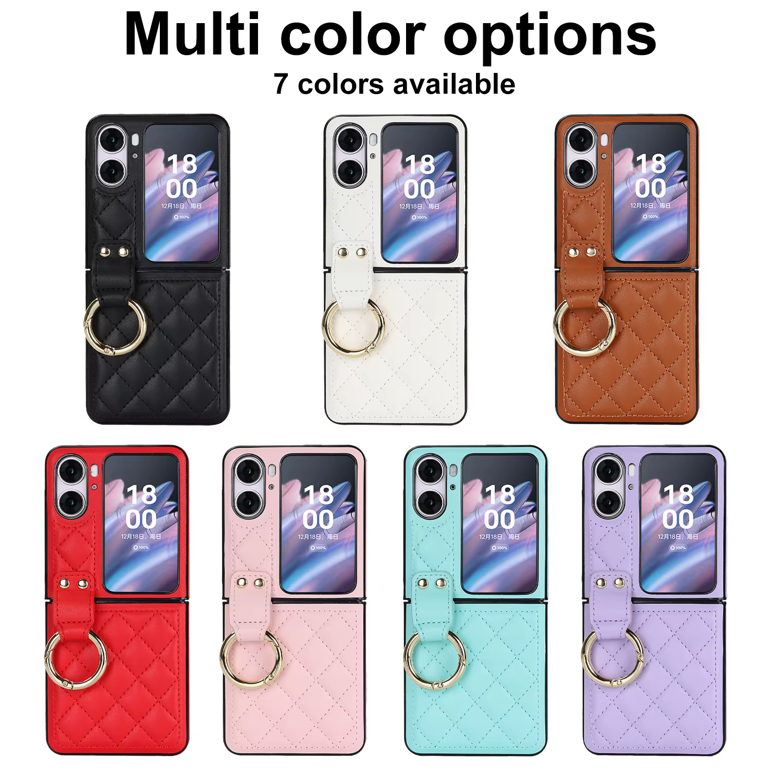 Funda en cuero con anillo