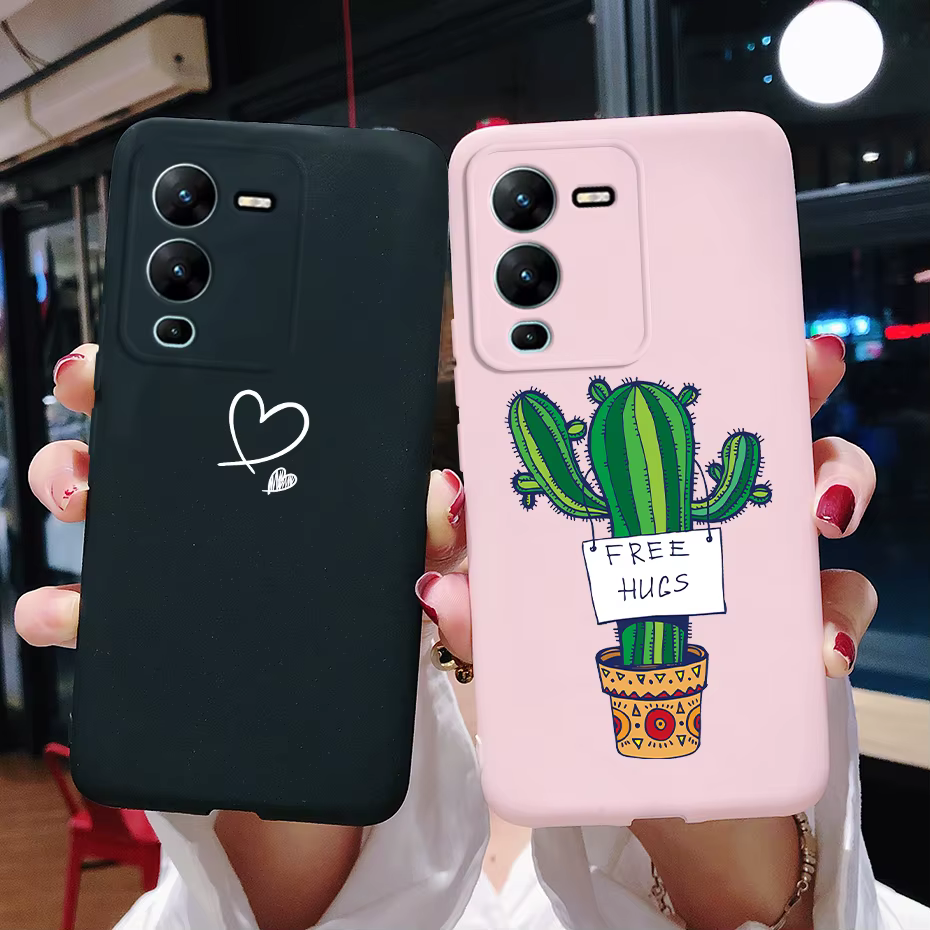 Funda Silicona Vivo V25 Pro – Diseño Gatos Antigolpes
