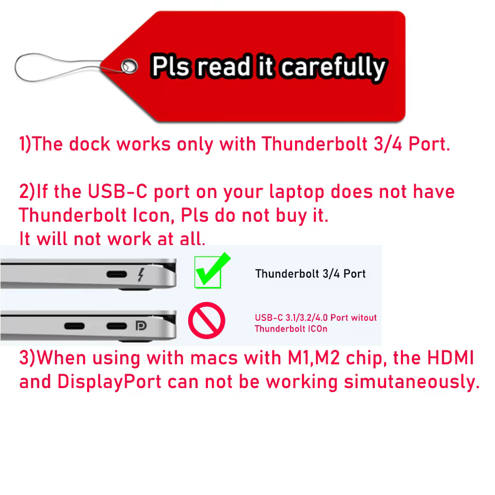Estación de acoplamiento Thunderbolt 3 con cable integrado