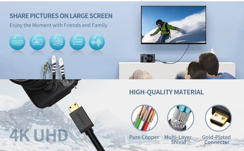 Pantalla grande con salida HDMI