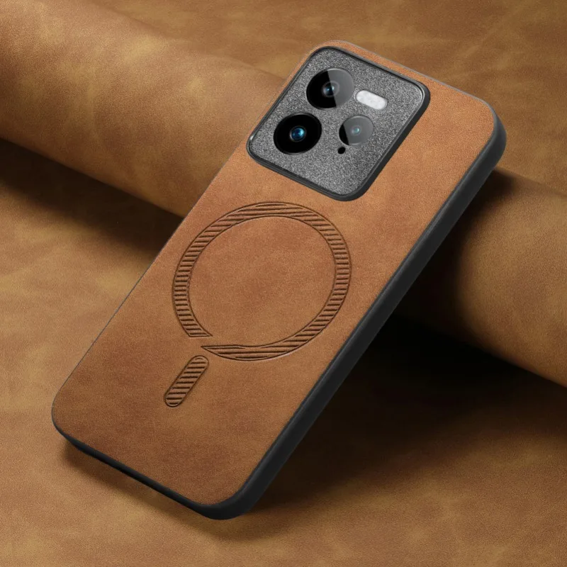 Funda MagSafe Realme GT7 Pro de cuero magnética antigolpes - imagen 3