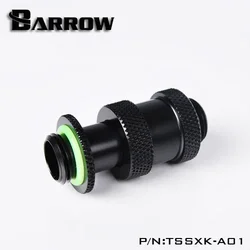 Barrow Conector G1/4 Macho-Macho Giratorio para Refrigeración Líquida PC