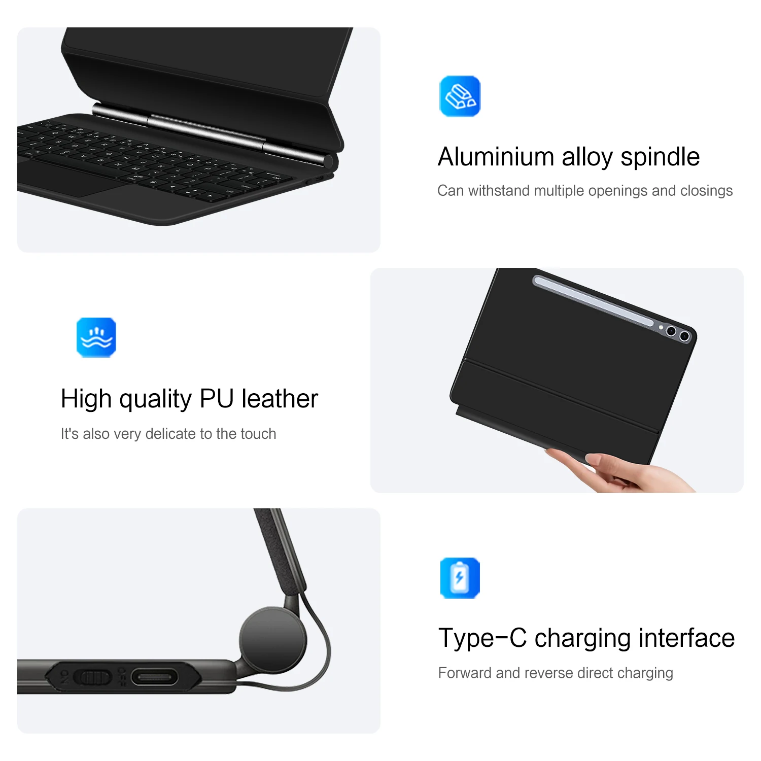 Funda Teclado Magnético Samsung Galaxy Tab S10 y S9 - imagen 5