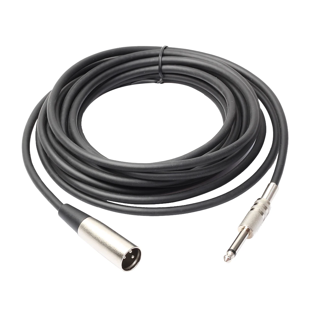 Conector XLR macho y jack 1/4
