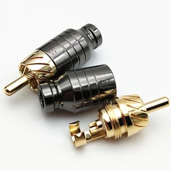 Conector RCA de soldadura chapado en oro para audio altavoz