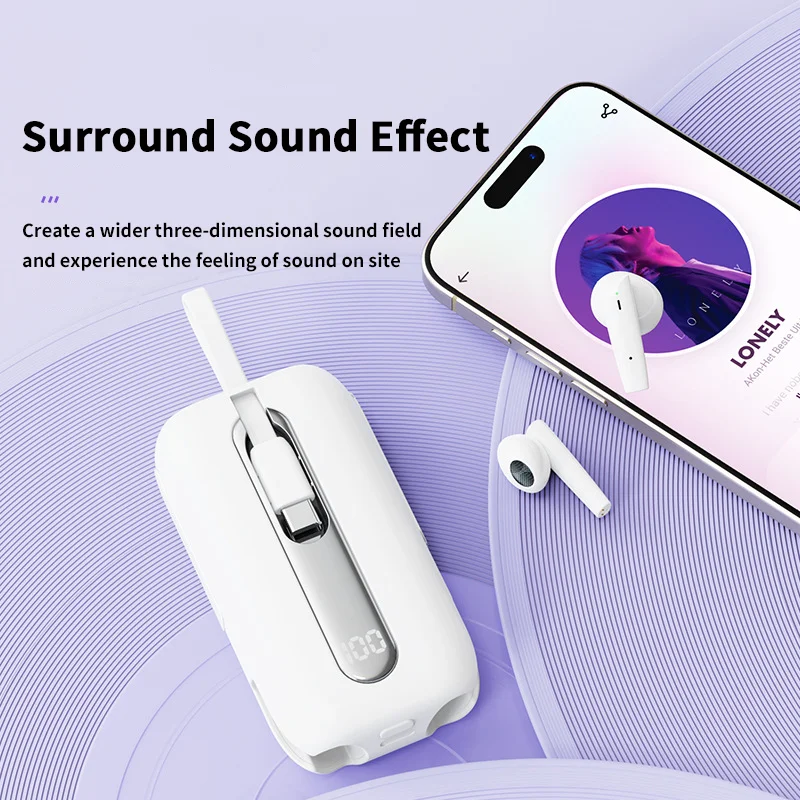 Auriculares Bluetooth Inalámbricos HiFi Larga Duración con Micrófono - imagen 5