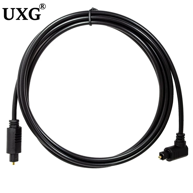 Cable Óptico Toslink de 90 Grados Chapado en Oro SPDIF para Blu-ray - imagen 4