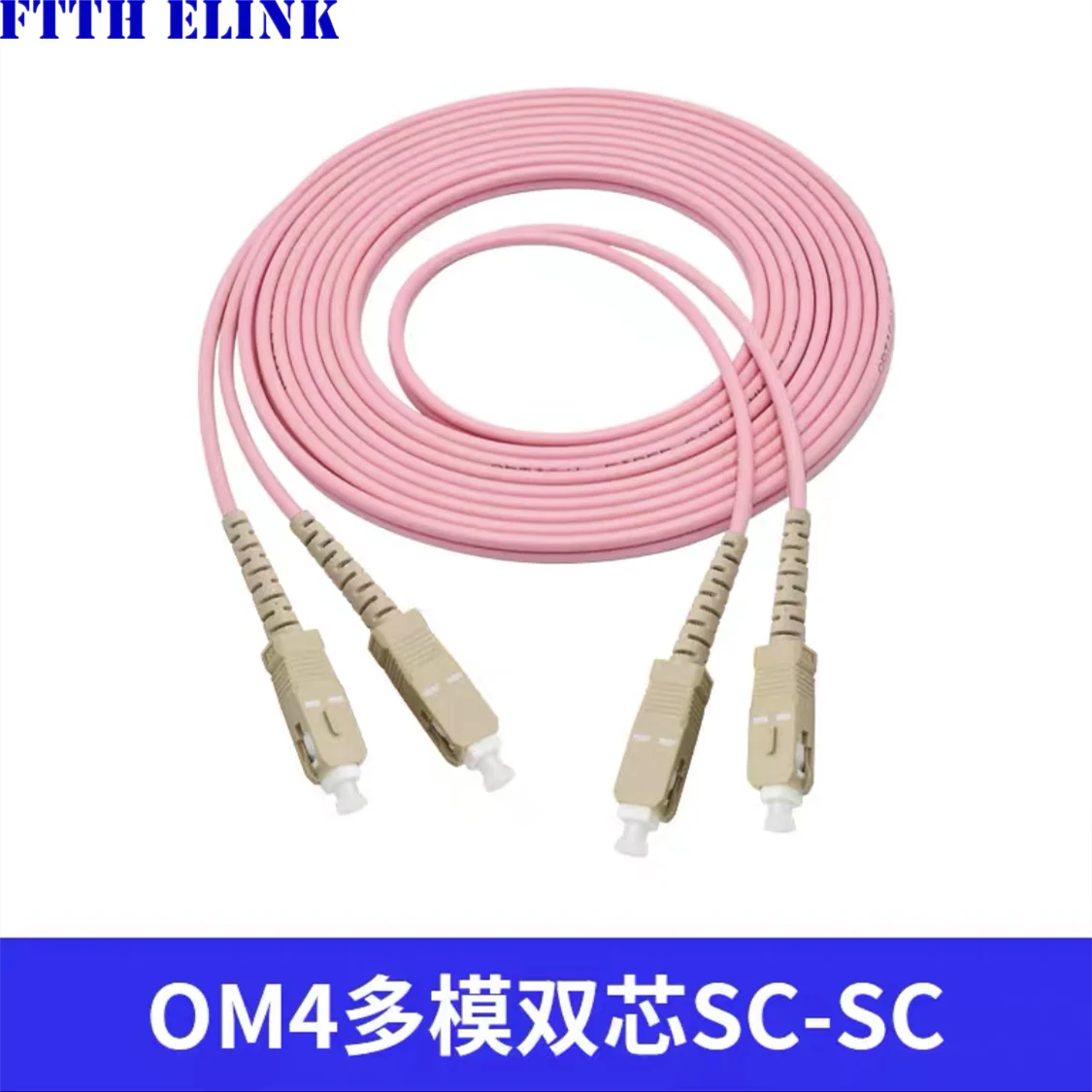 Cable de fibra óptica OM4 con conectores LC