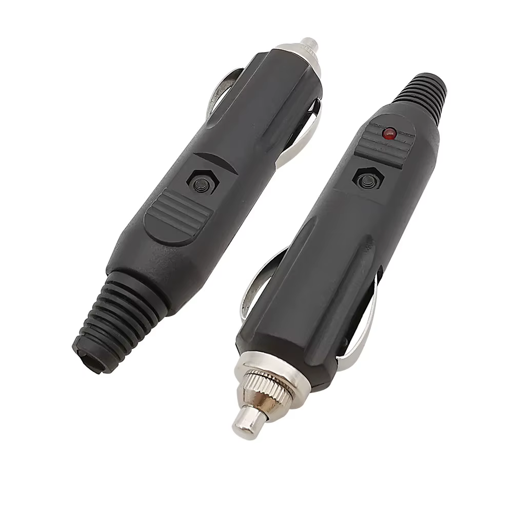 Adaptador 12V Coche – Enchufe Macho con LED para Mechero