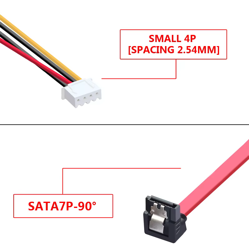 Conjunto de conectores SATA 7P-15P