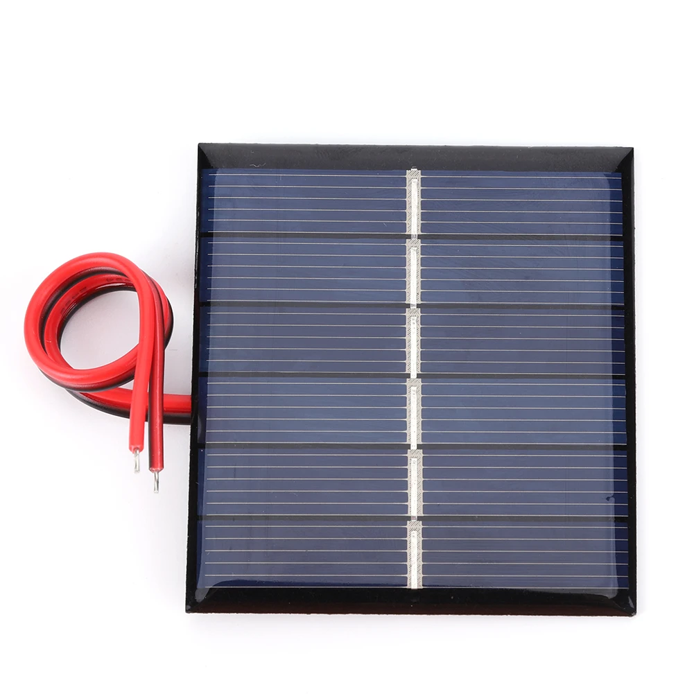 Mini Panel Solar Policristalino 3V con Cables para Proyectos DIY