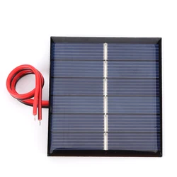 Mini Panel Solar Policristalino 3V con Cables para Proyectos DIY