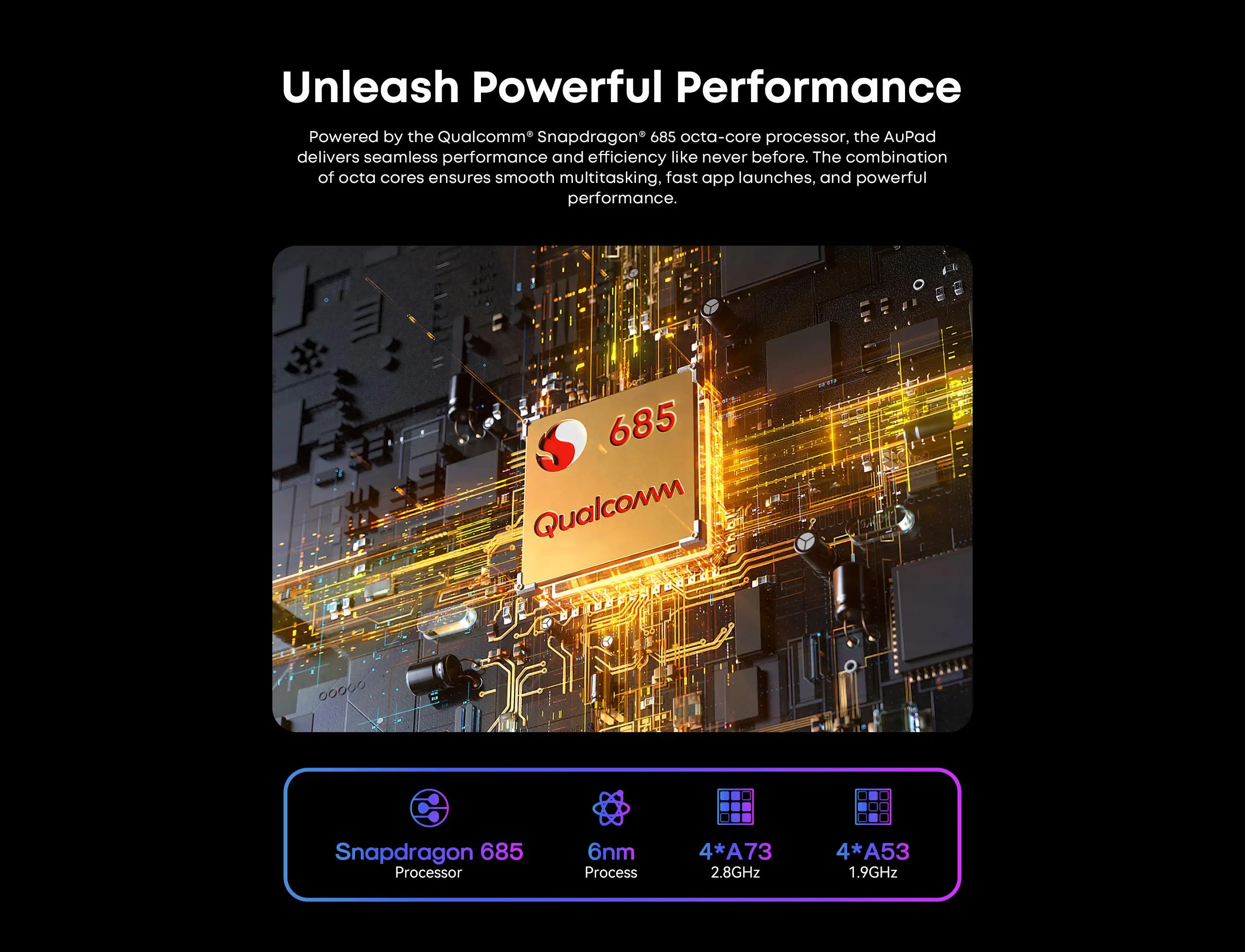 Procesador Snapdragon 685 de la tablet CHUWI
