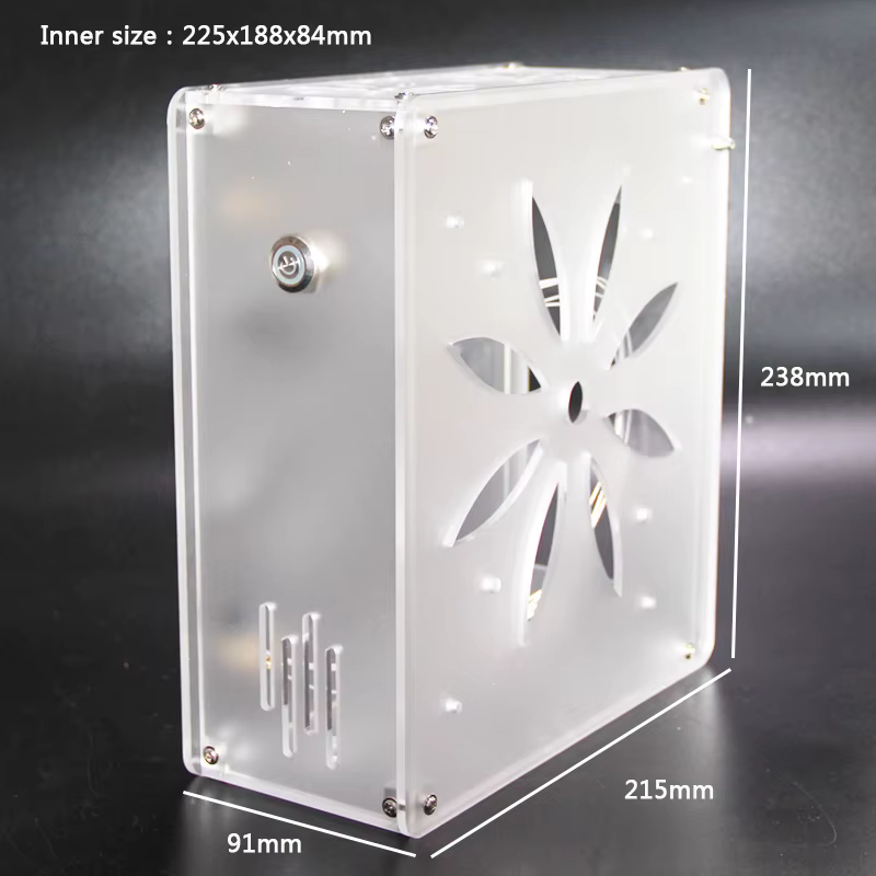 Caja Mini ITX Heltboks vista frontal
