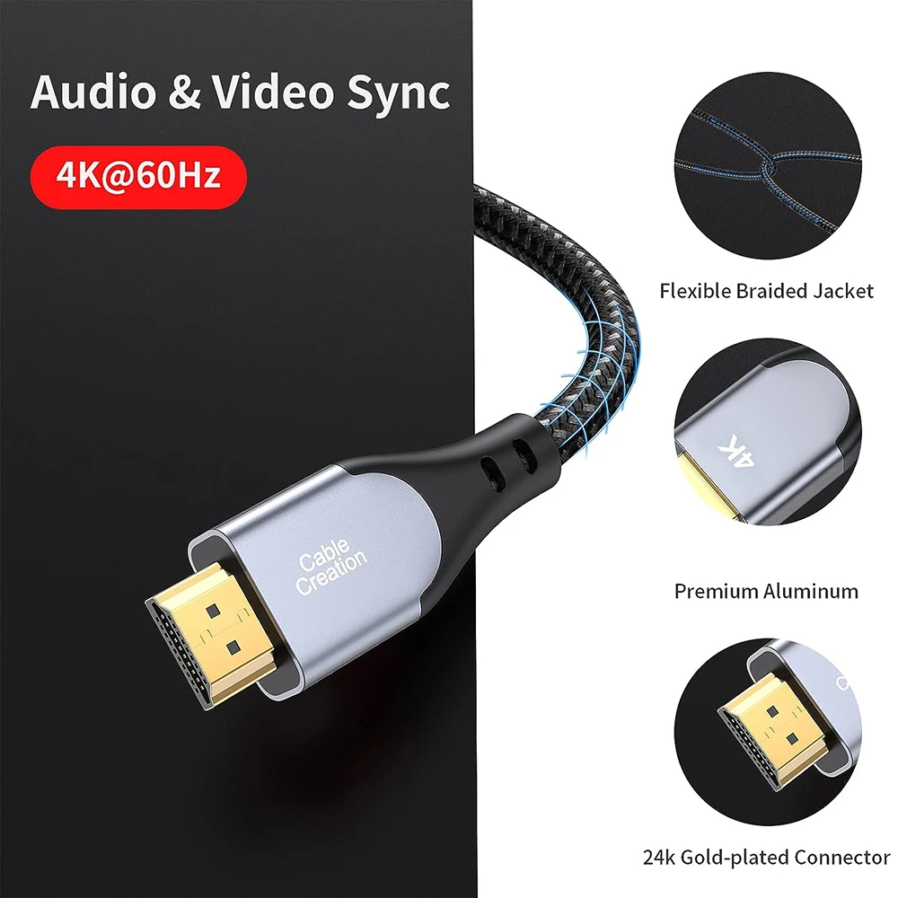 Cable HDMI Ultra High Speed Trenzado HDR eARC – PS5 y Xbox - imagen 2