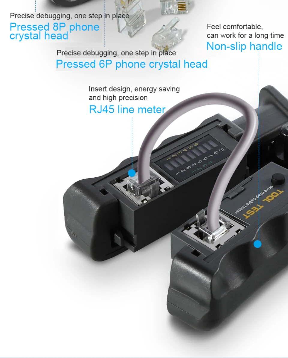 Caja y diseño ergonómico de la herramienta