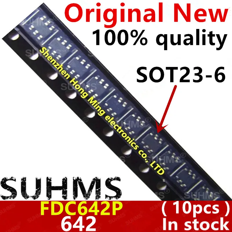 FDC642P MOSFET vista frontal