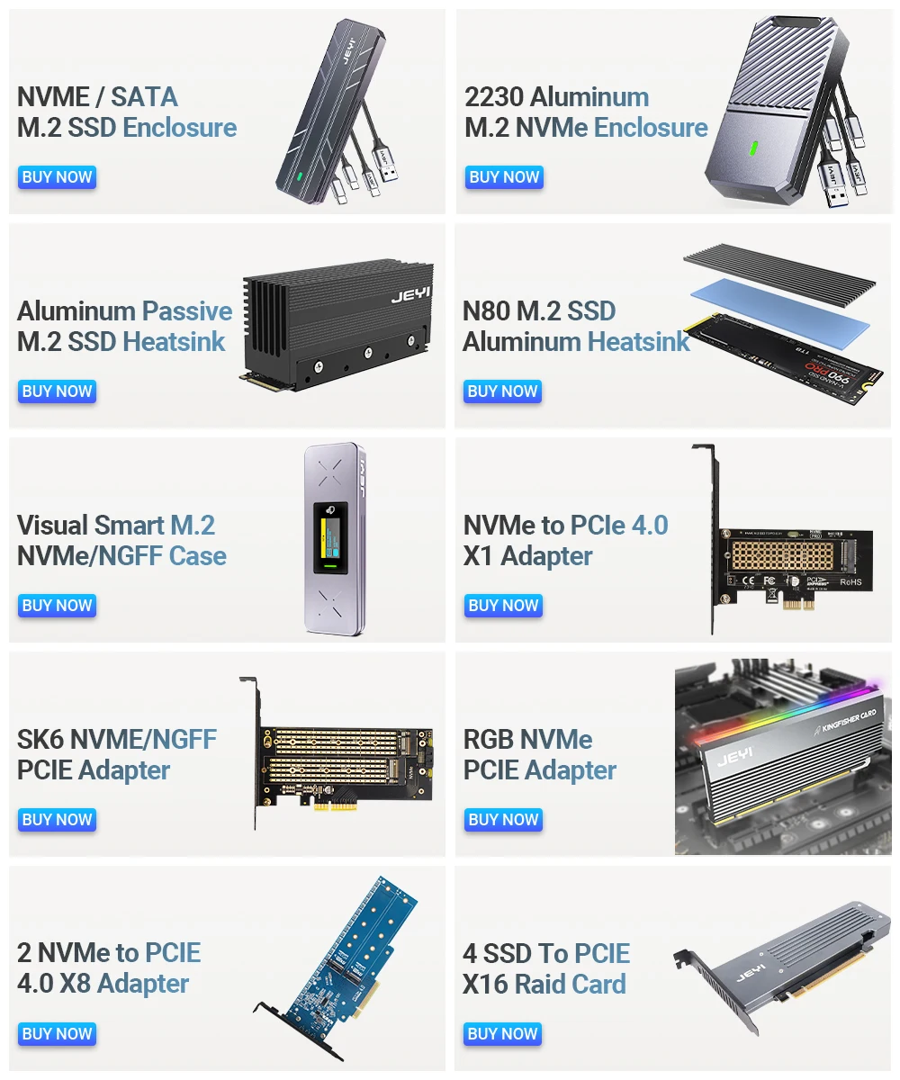 Placa adaptadora JEYI M.2 NVME