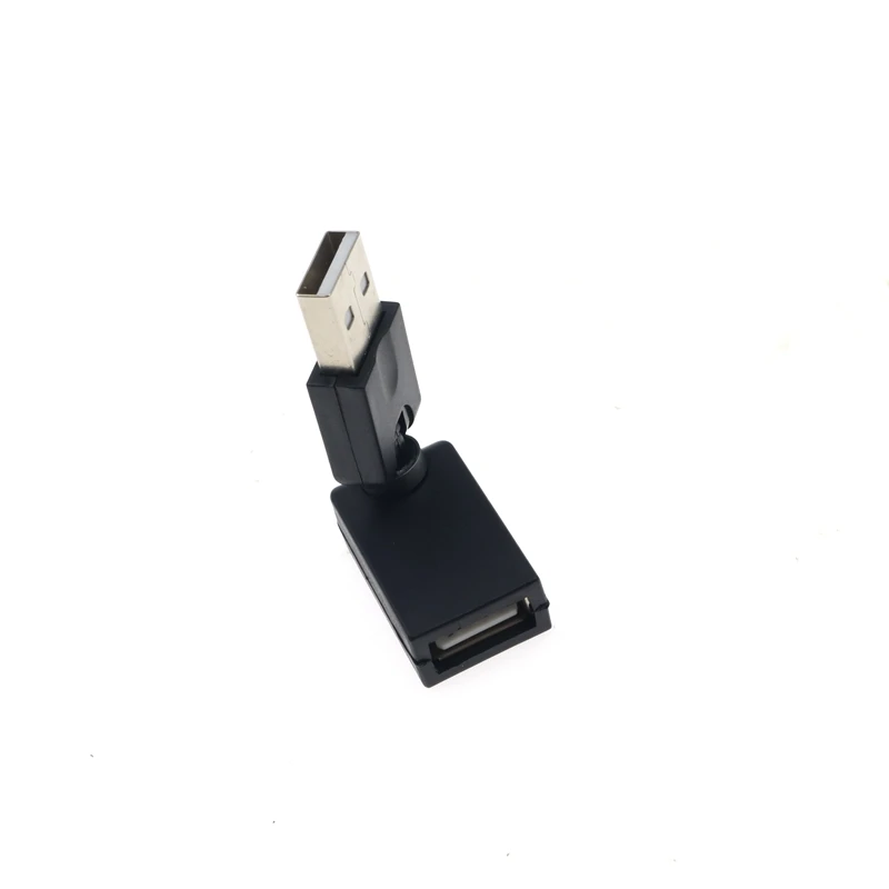 Adaptador USB 2.0 Macho a Doble Hembra Giratorio 360°