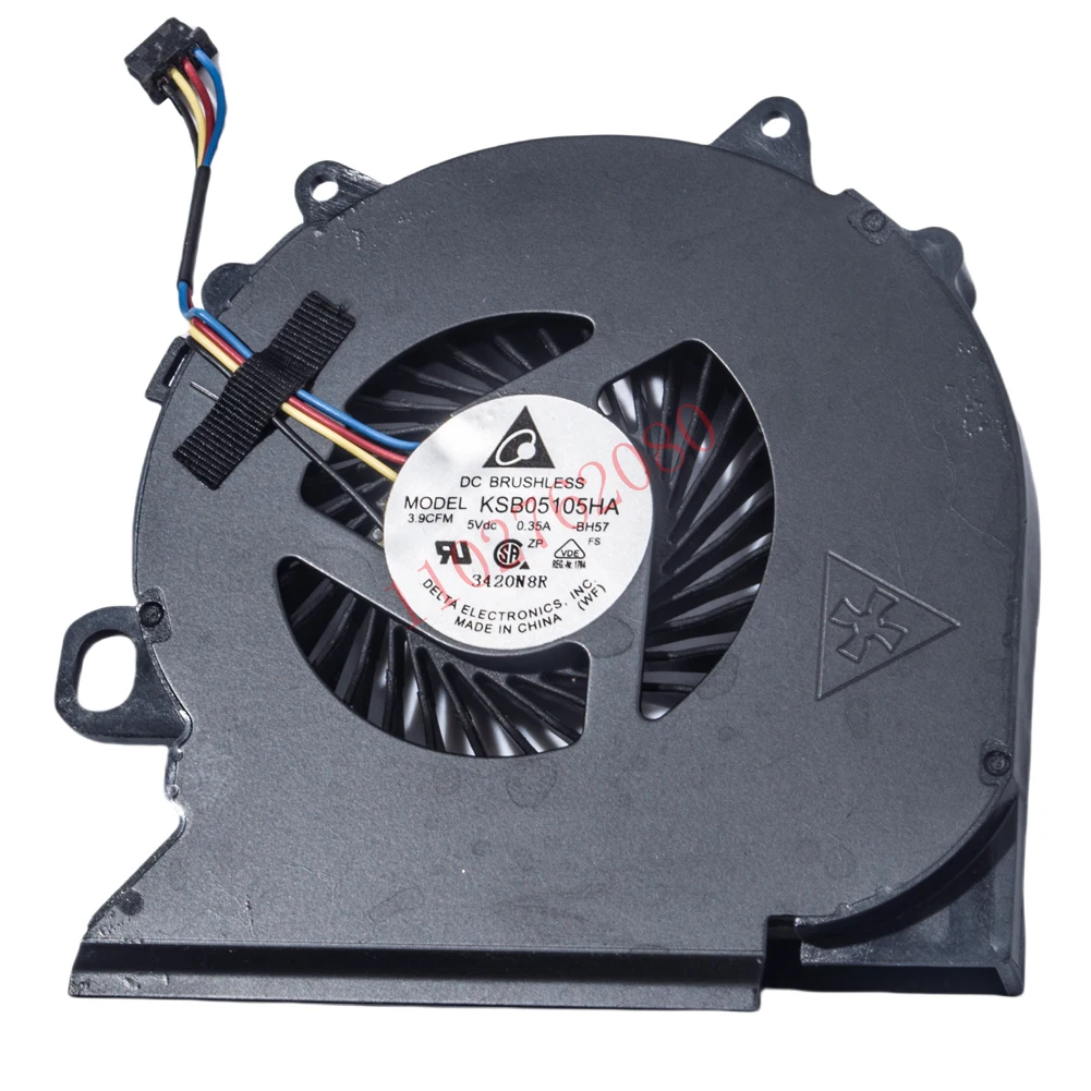 Ventilador de CPU visto desde ángulo lateral