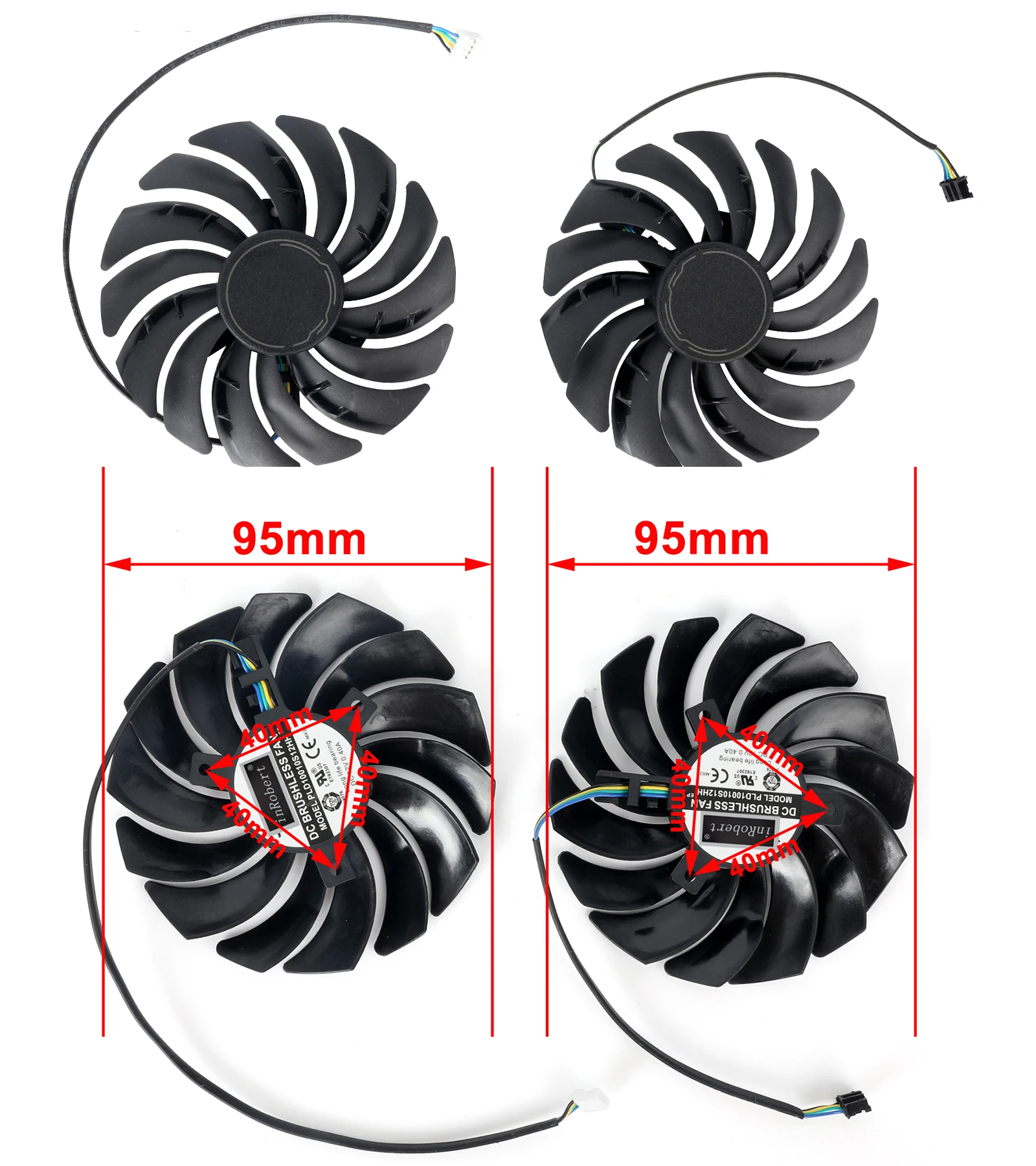Ventilador de tarjeta VGA 95mm MSI