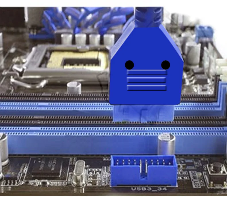 Cable USB 3.0 Header a Placa Base – Azul