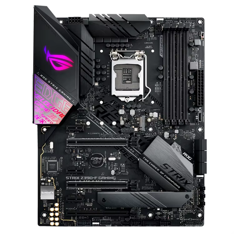 Placa base Asus ROG STRIX Z390-F con iluminación RGB Aura Sync