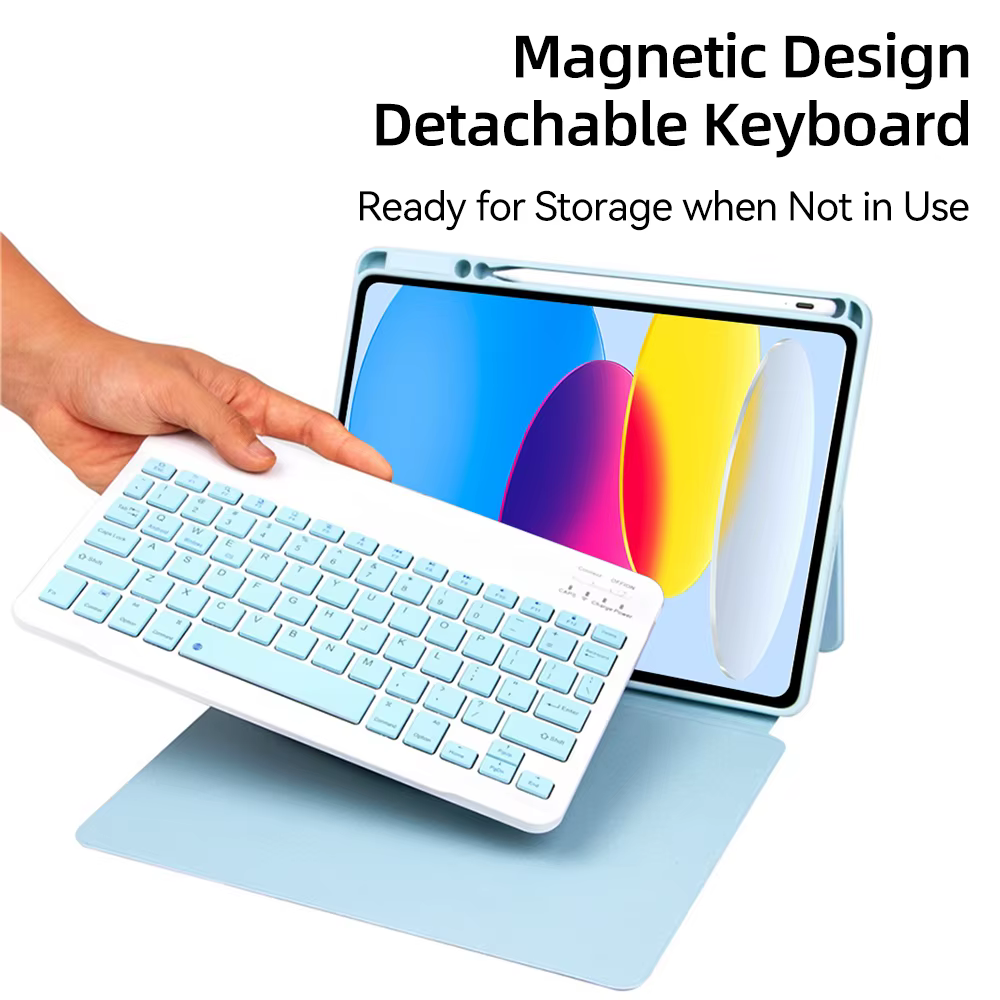 Funda con teclado desmontable magnético