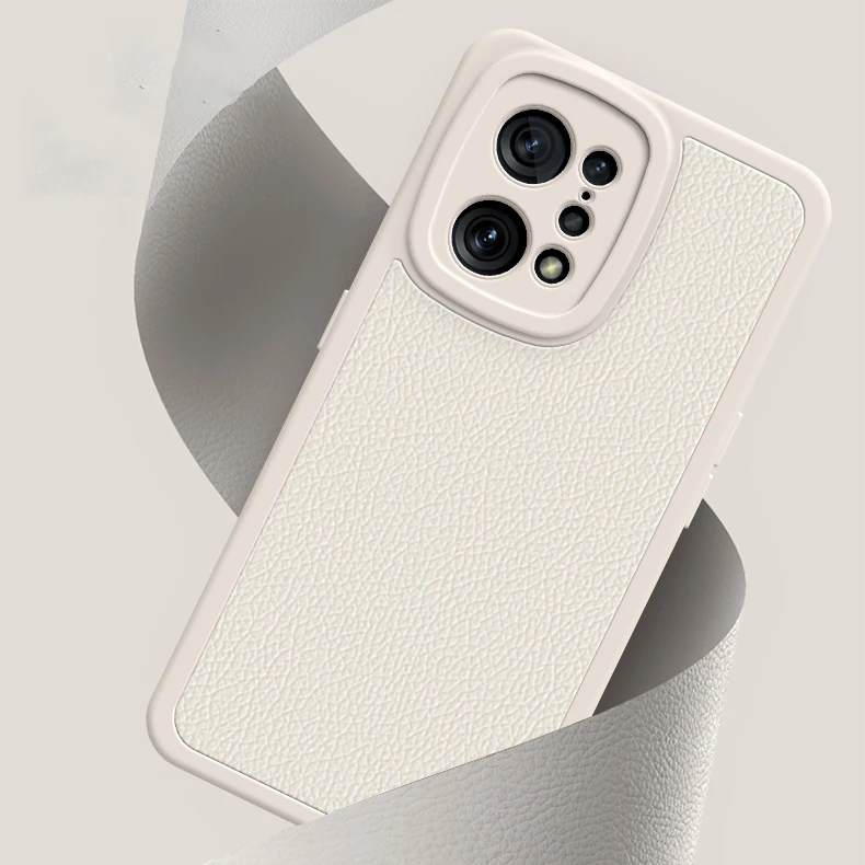 Vista frontal de la funda colocada en el móvil