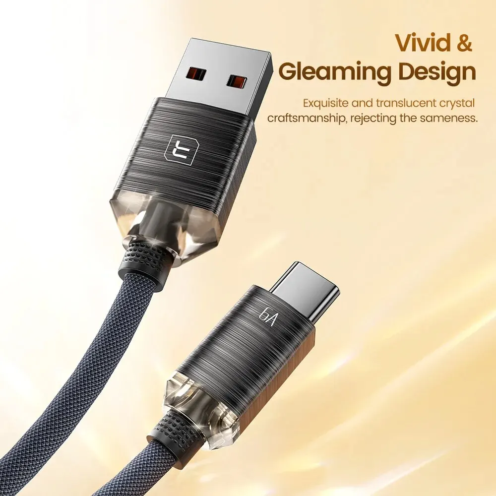 Cable USB-C Toocki 66W Carga Rápida - Samsung Xiaomi Huawei POCO - imagen 2