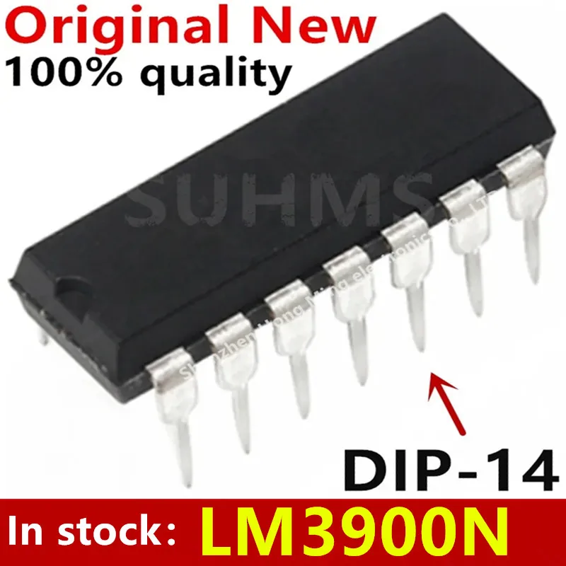 Conjunto de chips LM3900N en encapsulado DIP-14