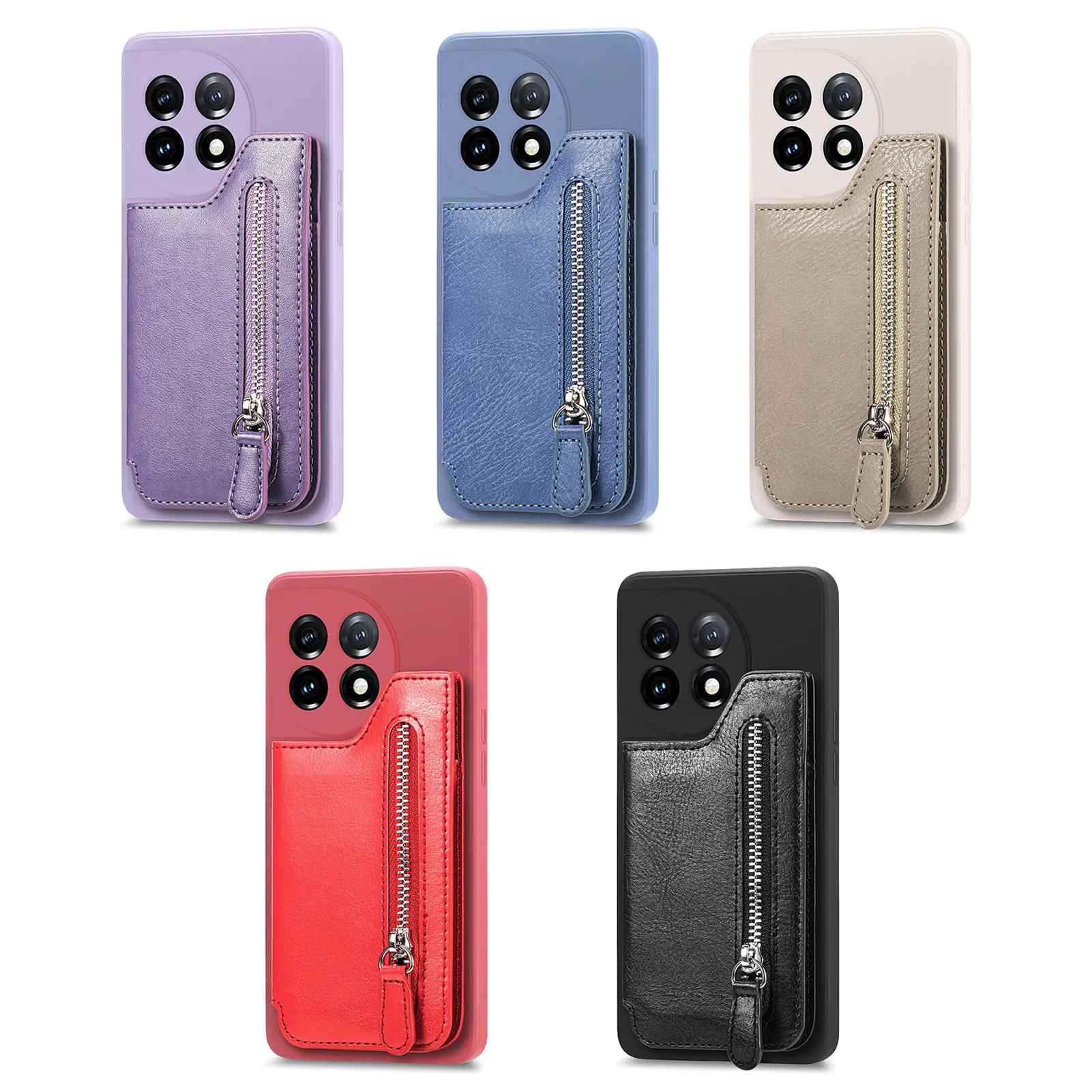 Funda Cuero OnePlus para 11/10 Pro – Cremallera Magnética - imagen 2