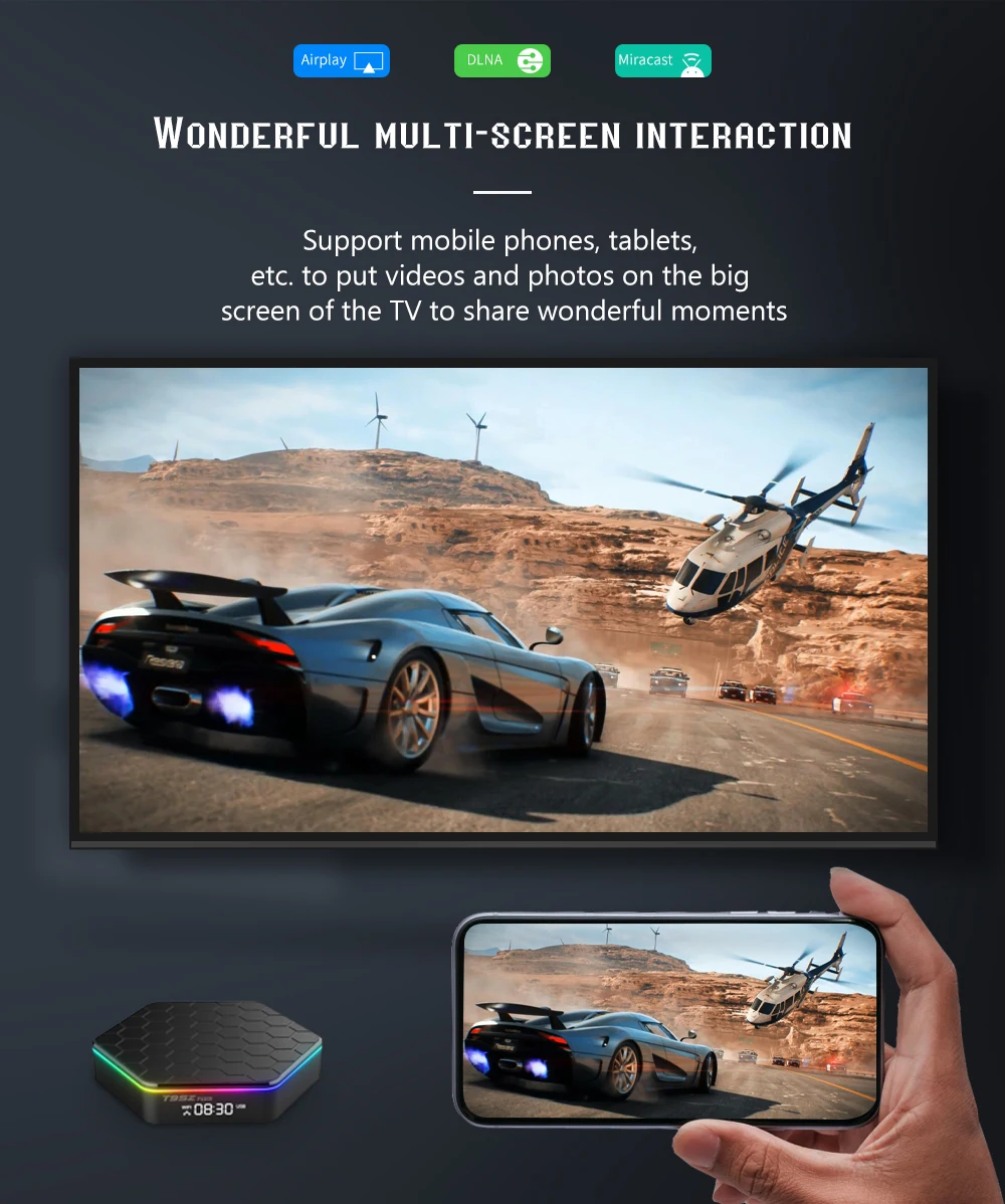 TV Box T95Z Plus 4K HDR10 Android WiFi 6 Bluetooth 5.0 - imagen 5