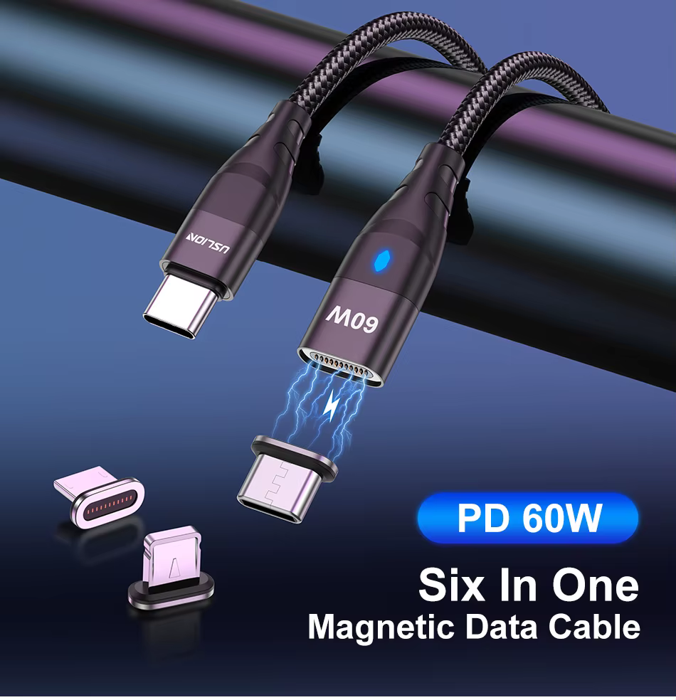 Cable magnético USLION 60W PD