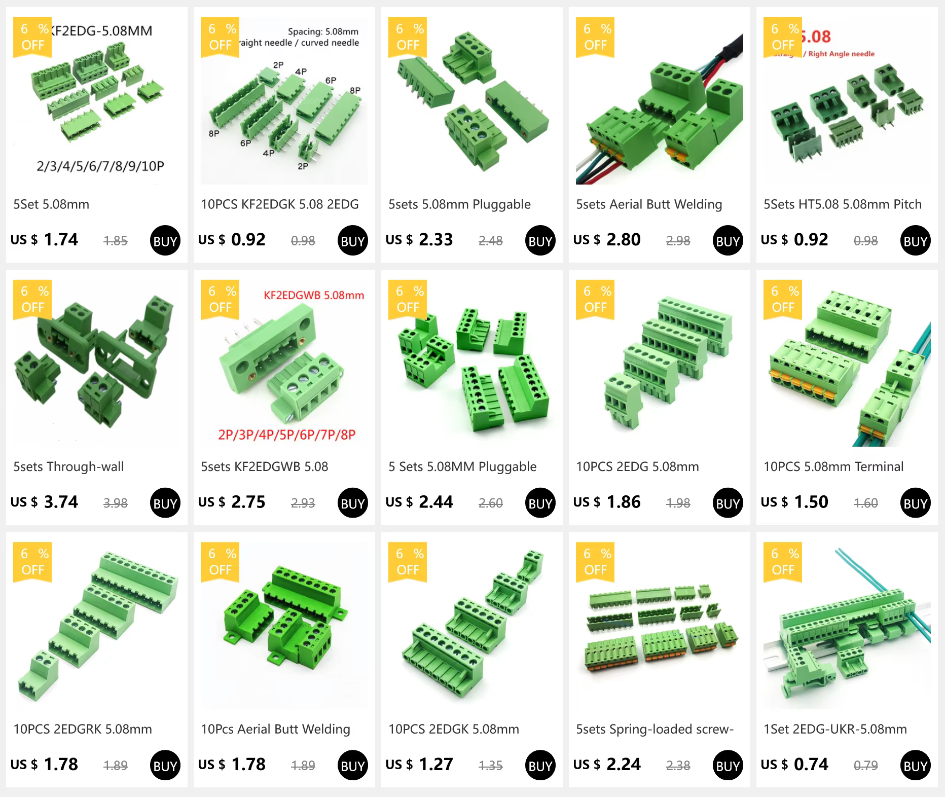 Connector PCB vertical con pines de latón estañado