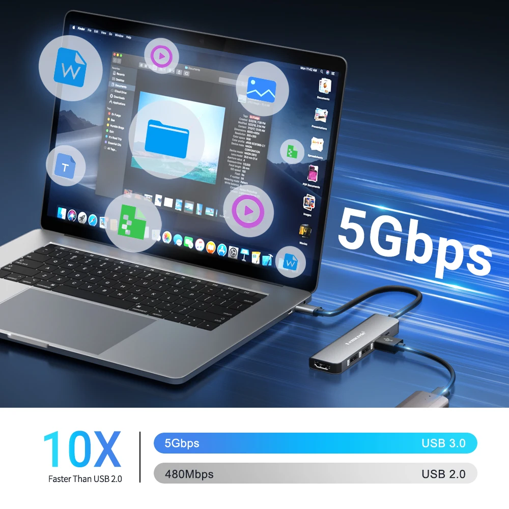 Hub USB-C HDMI 4K 30 Hz para MacBook Air e iPad - imagen 2