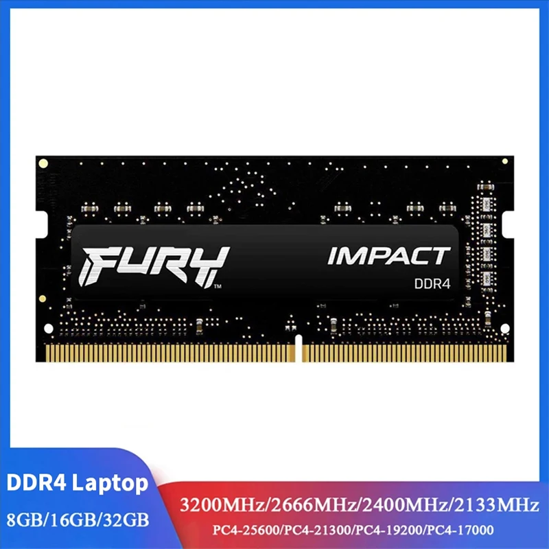 HyperX FURY Impact DDR4 – Memoria RAM SODIMM Portátil - imagen 2