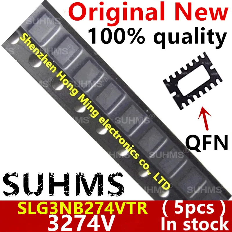 Chipset SLG3NB274VTR QFN-16 visto desde arriba