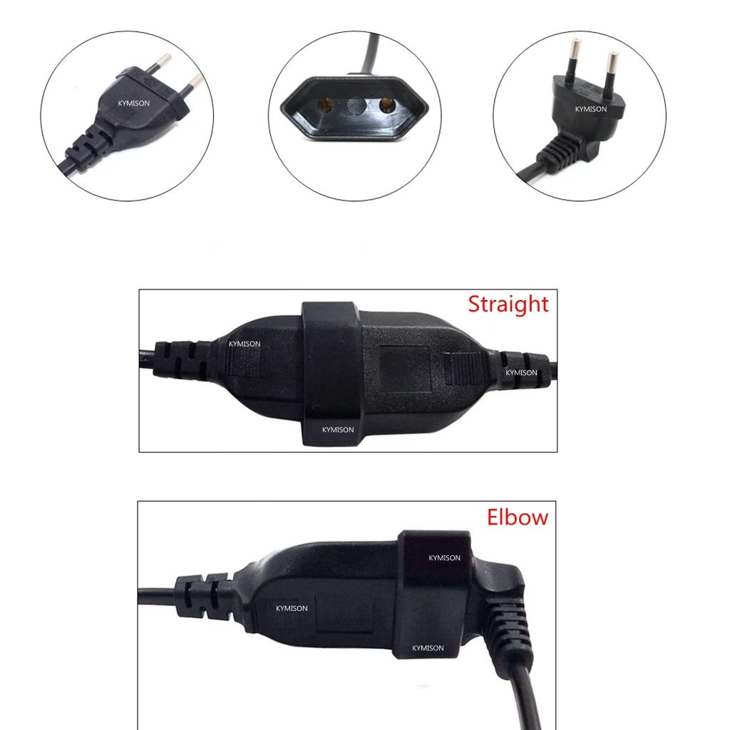 Detalle del conector macho CEE7/16