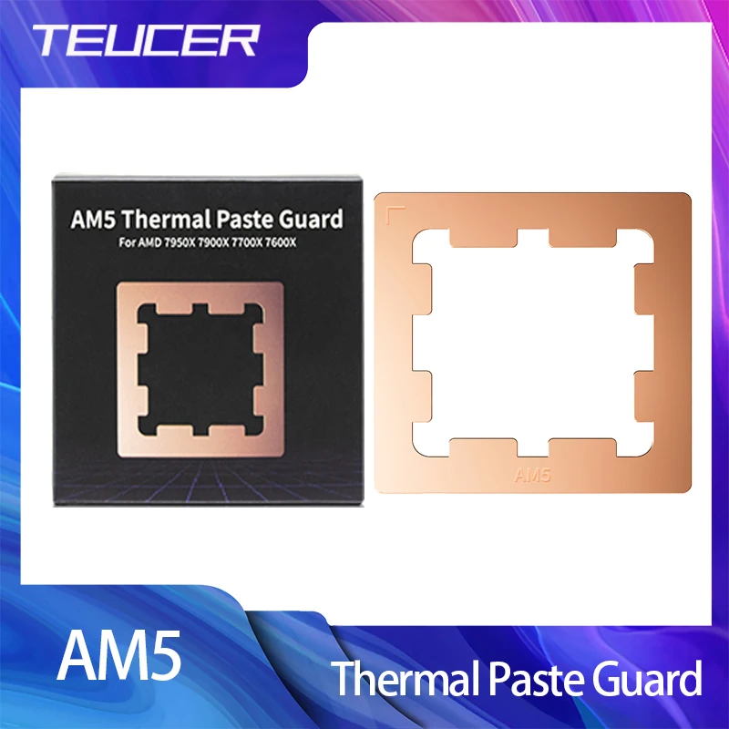 TEUCER AM5 – Protector de Pasta Térmica de Cobre para Ryzen - imagen 3
