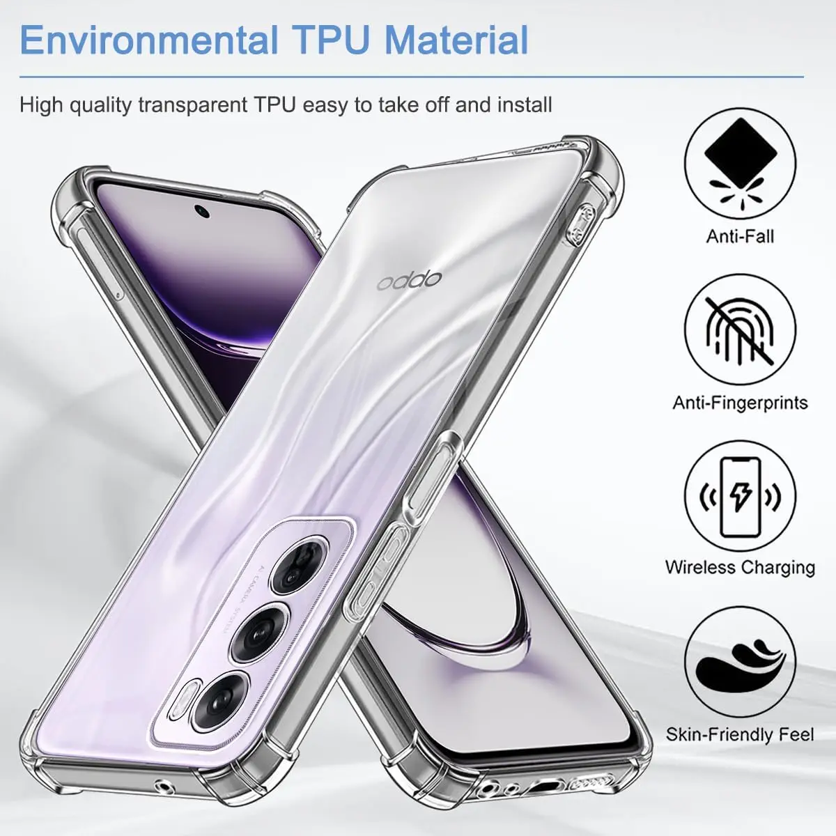 Funda TPU Transparente OPPO Reno 12 Pro 5G Antigolpes - imagen 5