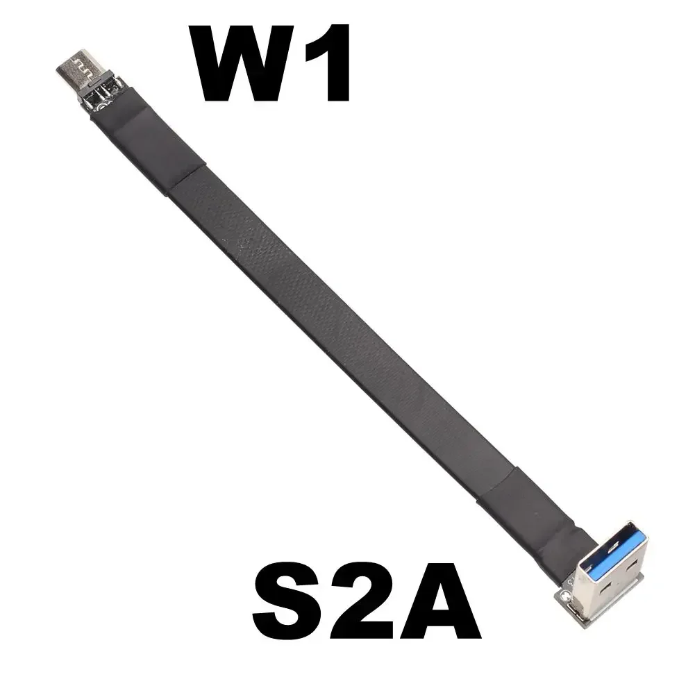 Cable USB 2.0 Micro B Macho – Plano blindaje EMI FPV - imagen 2